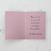 Super cute bunny with a flower wreath on its head  feestdagen kaart (Binnen)