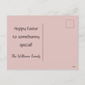 Super cute bunny with a flower wreath on its head  feestdagenkaart (Achterkant)