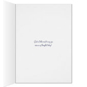 Super Cute Cat and Butterfly Thinking of You Kaart (Binnen (Rechts))