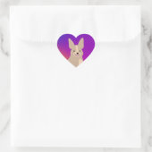 Super Cute Corgi Heart Sticker (Tas)