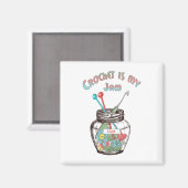 Super Cute "Crochet is mijn jam" Magneet (Voorkant / Achterkant)