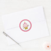 Super Cute Cupcake-Stickers Ronde Sticker (Envelop)