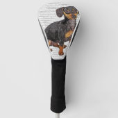 Super Cute Dachshund Puppy Golfheadcover (Voorkant)