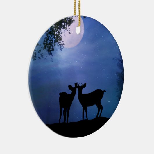 Super Cute Deer Eerste Kerstmis Ornament (Rechts)