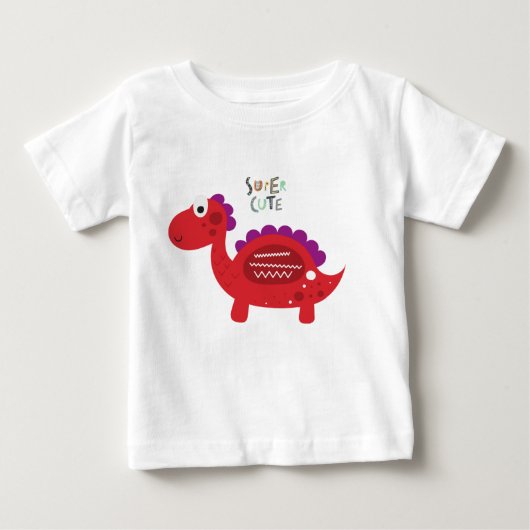 Super Cute Dinosaur Baby T-Shirt (Voorkant)