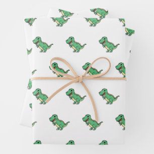 Super Cute Dinosaur Inpakpapier Vel