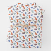 Super Cute Dinosaur Inpakpapier Vel (In situ)