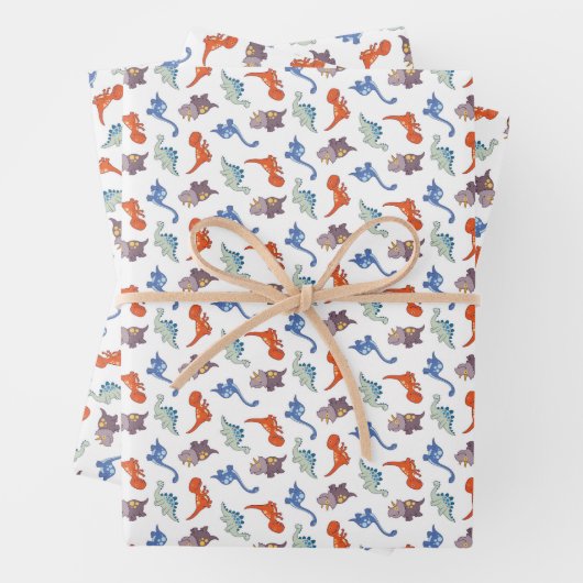 Super Cute Dinosaur Inpakpapier Vel (In situ)