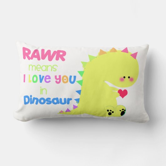 SUPER CUTE Dinosaur Pillow Kussen (Voorkant)