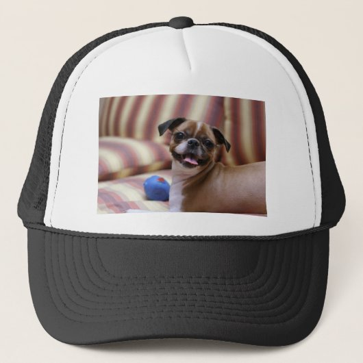 Super Cute dog met haar favoriete bal Trucker Pet (Voorkant)