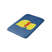 Super Cute Ducky Blue Bath Mat (Gekanteld)