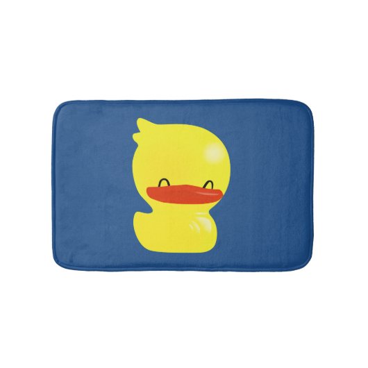 Super Cute Ducky Blue Bath Mat (Voorkant)