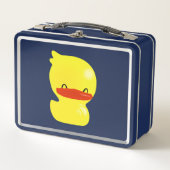 Super Cute Ducky Dark Blue Metal Box (Voorkant)