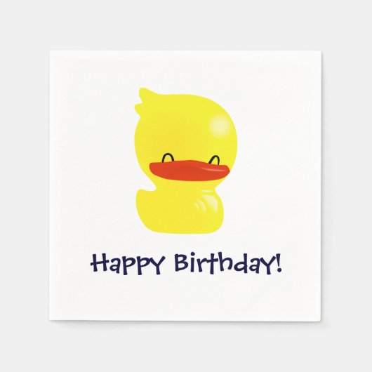 Super Cute Ducky Paper Napkins Servetten (Voorkant)