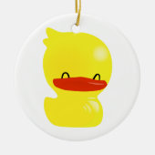 Super Cute Ducky Round Ornament (Voorkant)