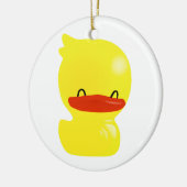 Super Cute Ducky Round Ornament (Links)