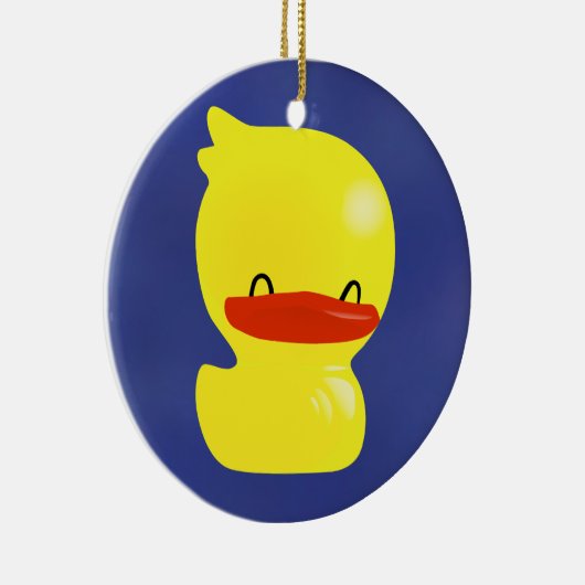 Super Cute Ducky Round Ornament (Rechts)