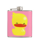 Super Cute Ducky Vinyl Wrapped Kolf in roze Heupfles (Voorkant)