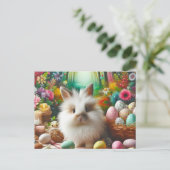 Super Cute Easter Bunny Feestdagenkaart (Staand voorkant)