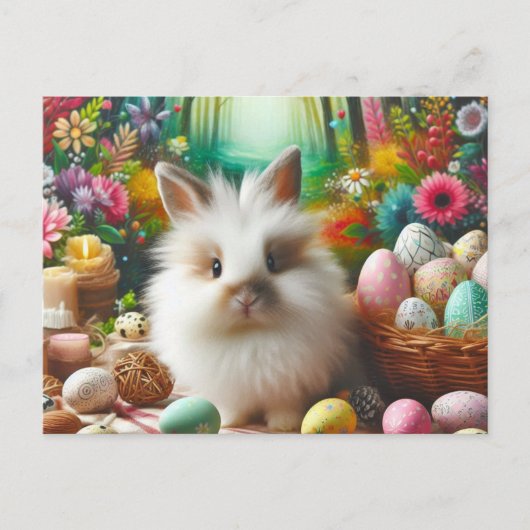 Super Cute Easter Bunny Feestdagenkaart (Voorkant)
