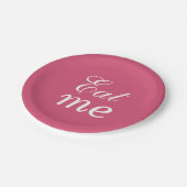 Super Cute Eat Me Bord - roze (Gekanteld)