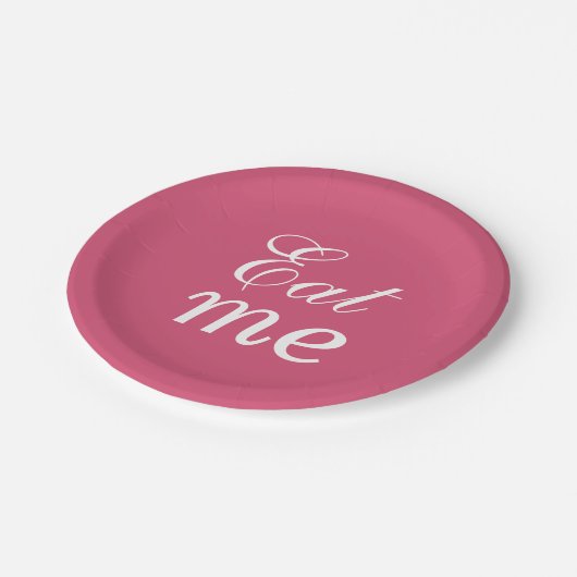 Super Cute Eat Me Bord - roze (Gekanteld)