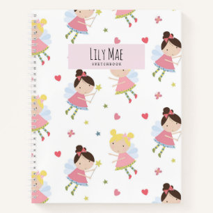 Super Cute Fairy roze Aangepast zakboek Notitieboek