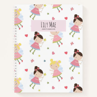 Super Cute Fairy roze Aangepast zakboek Notitieboek