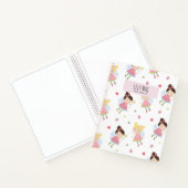 Super Cute Fairy roze Aangepast zakboek Notitieboek (Binnen)