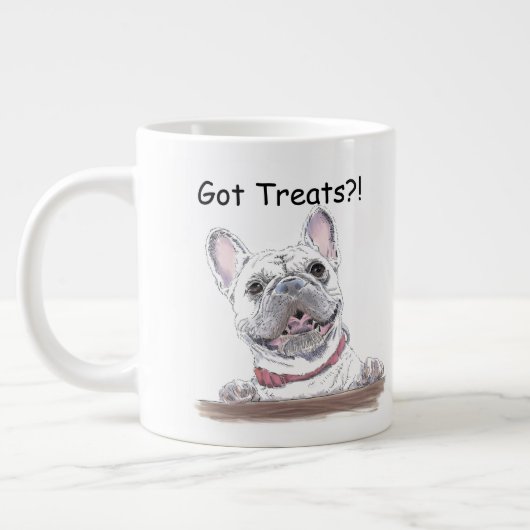 Super Cute French Bulldog | Behandelde behandeling Grote Koffiekop (Links)