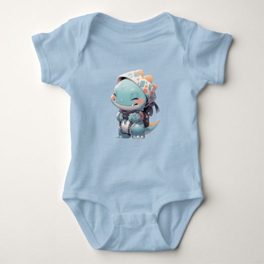 Super Cute Funky Japanse dinosaur Romper (Voorkant)