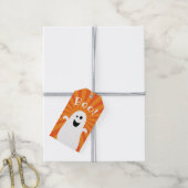 Super Cute Funny Ghost Boo Kinder Halloween Party Cadeaulabel (Met Touw)