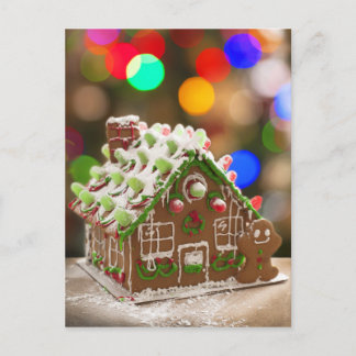 Super Cute Gingerbrood House Briefkaart
