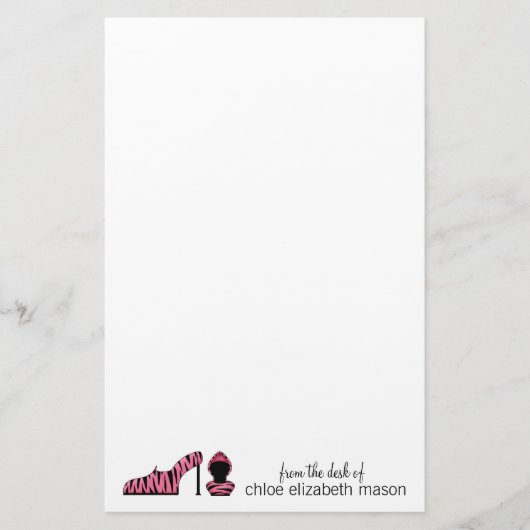 Super Cute Girly Stationery Briefpapier (Voorkant)