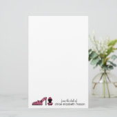 Super Cute Girly Stationery Briefpapier (Staand voorkant)
