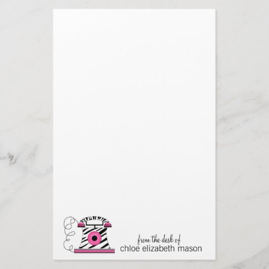 Super Cute Girly Stationery Briefpapier (Voorkant)