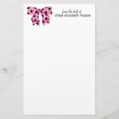 Super Cute Girly Stationery Briefpapier (Voorkant)