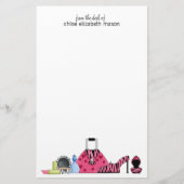 Super Cute Girly Stationery Briefpapier (Voorkant)