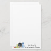 Super Cute Girly Stationery Briefpapier (Voorkant / Achterkant)