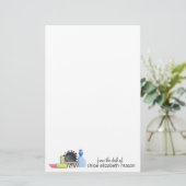 Super Cute Girly Stationery Briefpapier (Staand voorkant)