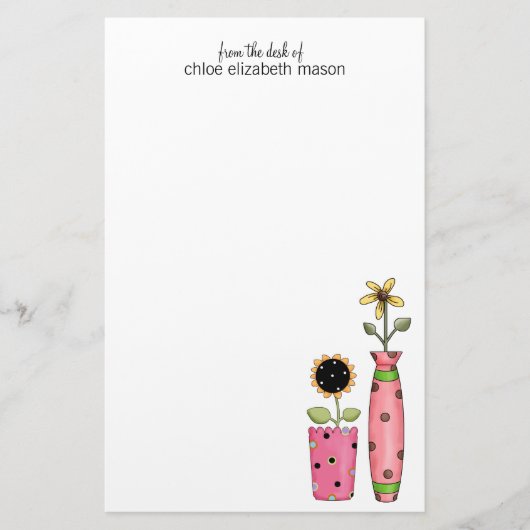 Super Cute Girly Stationery Briefpapier (Voorkant)