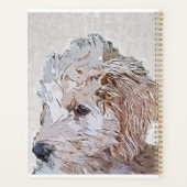 Super Cute Goldendoodle Puppy Dog Planner (Achterkant)