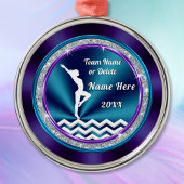 Super Cute Gymnastics-kerstversieringen Metalen Ornament