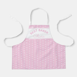 Super Cute Head Baker Pink Polka Dot Girly Baking Schort