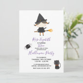 Super Cute heks Halloween Birthday Kaart (Staand voorkant)