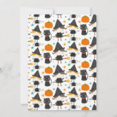 Super Cute heks Halloween Birthday Kaart (Achterkant)