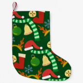 Super Cute Holiday Pattern Kleine Kerstsok (Voorkant)