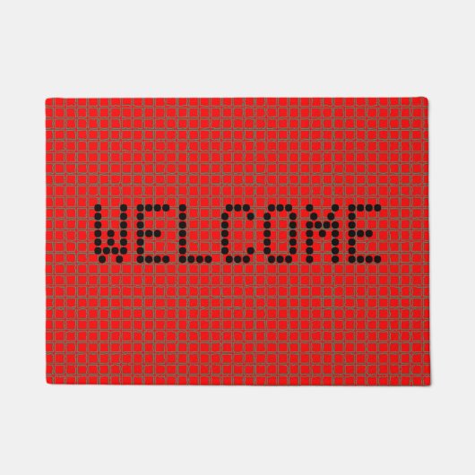 Super Cute Hot Red Stylish Pattern  Deurmat (Voorkant)