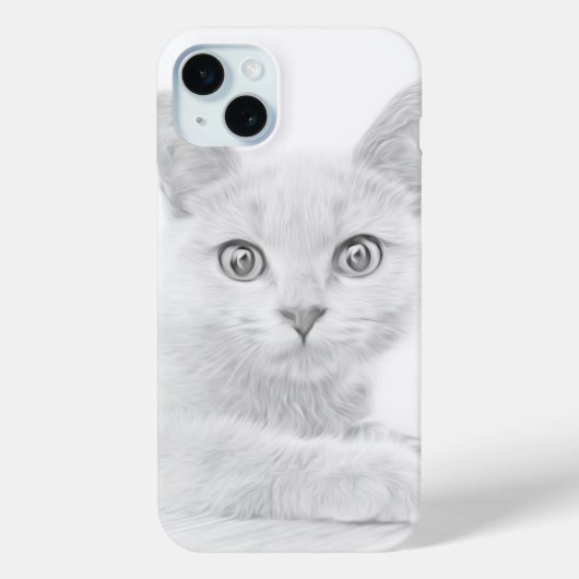 SUPER CUTE Kat Portret Foto Case-Mate iPhone Case (Achterkant)