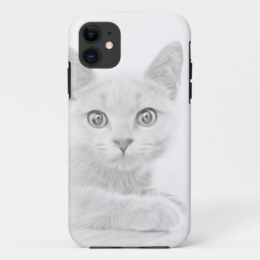 SUPER CUTE Kat Portret Foto Case-Mate iPhone Case (Achterkant)